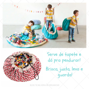 Saco para os brinquedos: fácil de fazer.